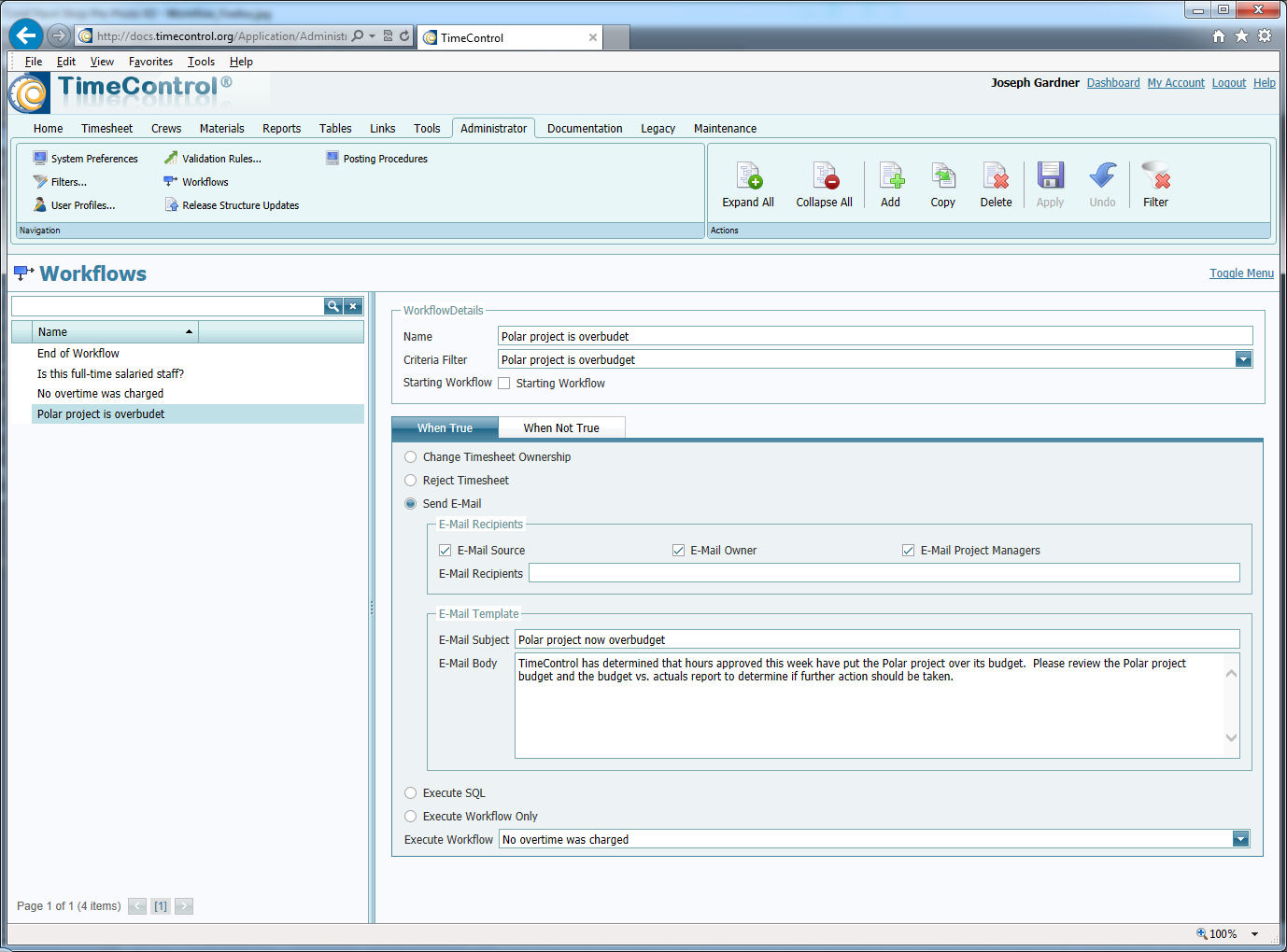 TimeControl Workflow Diagram